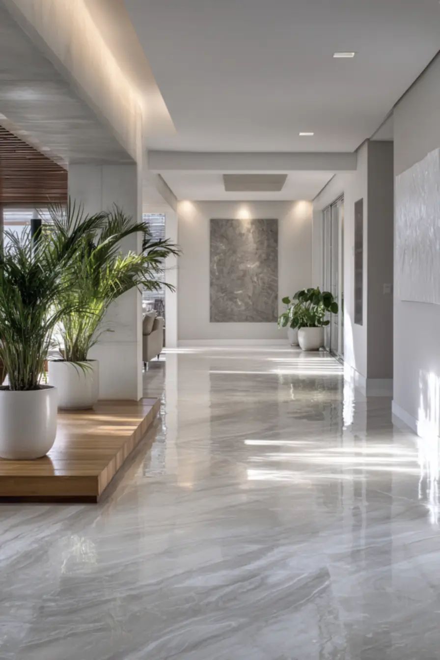 Epoxy floor coating finish